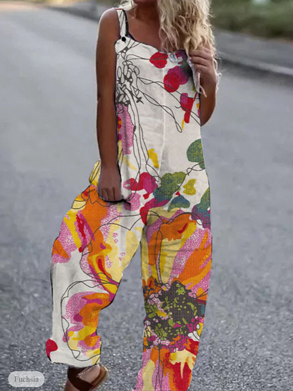 Susanne® | Printed jumpsuit with buttons