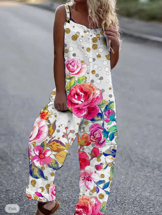 Susanne® | Printed jumpsuit with buttons