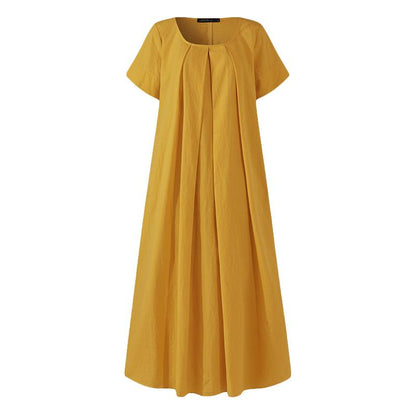 Abegail® | Casual Maxi Dress with square neck