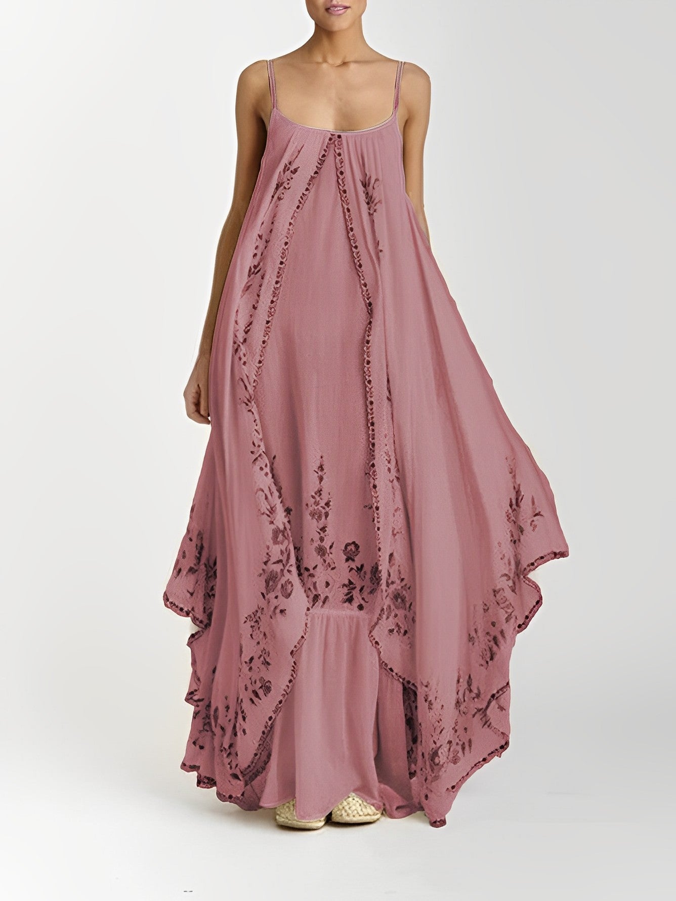 Amanda® | Long summer dress with bohemian print