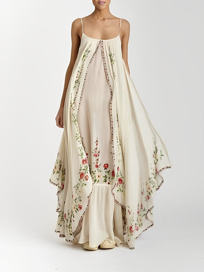 Amanda® | Long summer dress with bohemian print